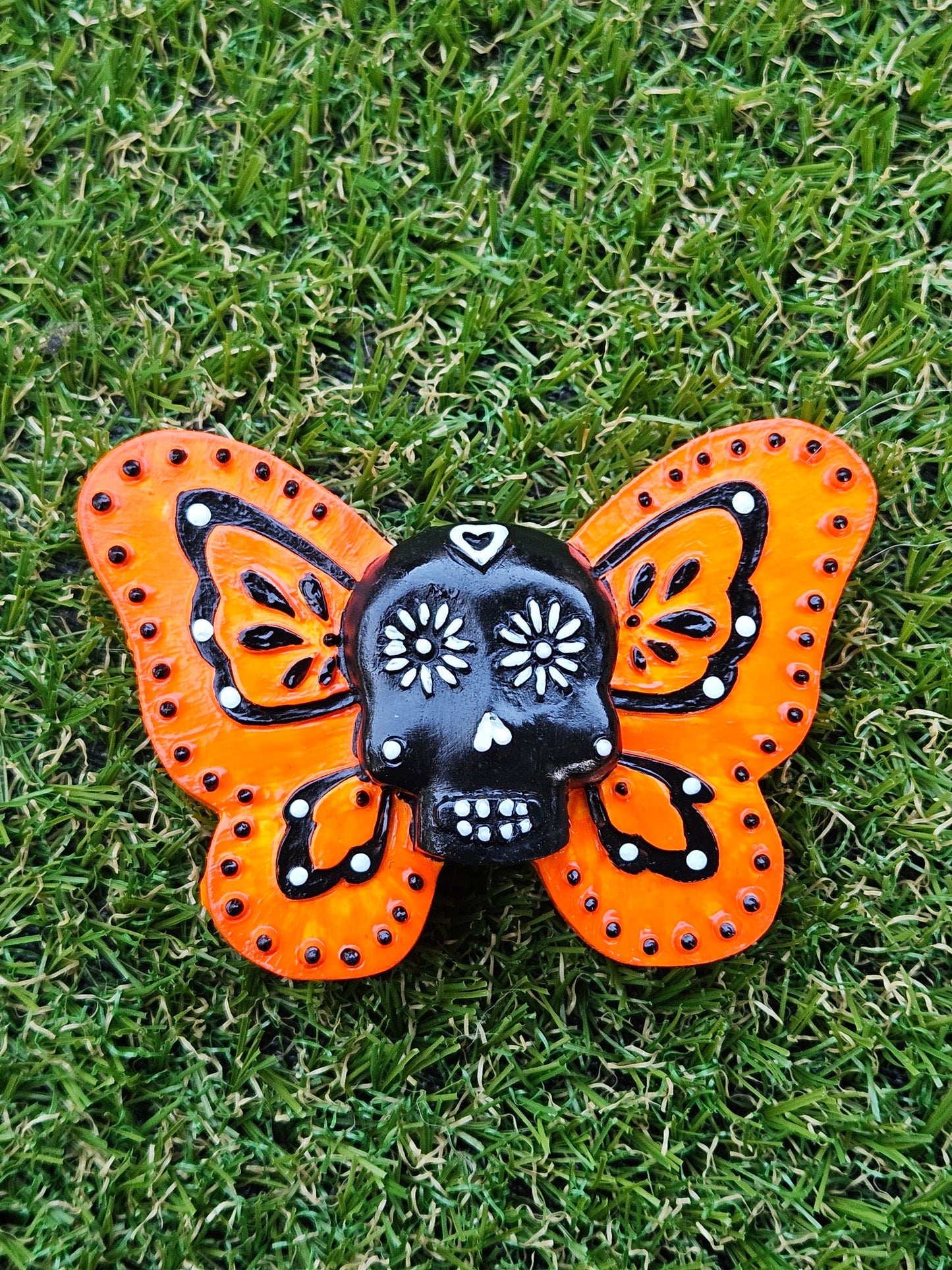 4" Skull Butterfly