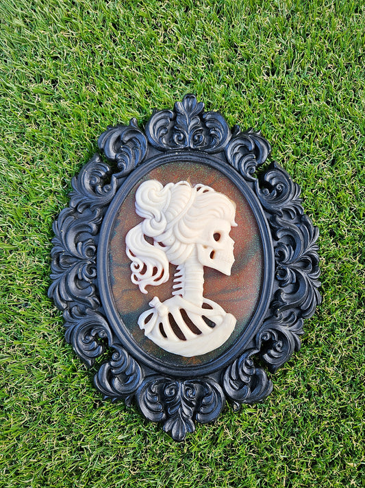 Victorian Female Skull Cameo