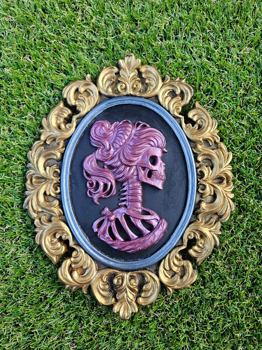 Victorian Female Skull Cameo